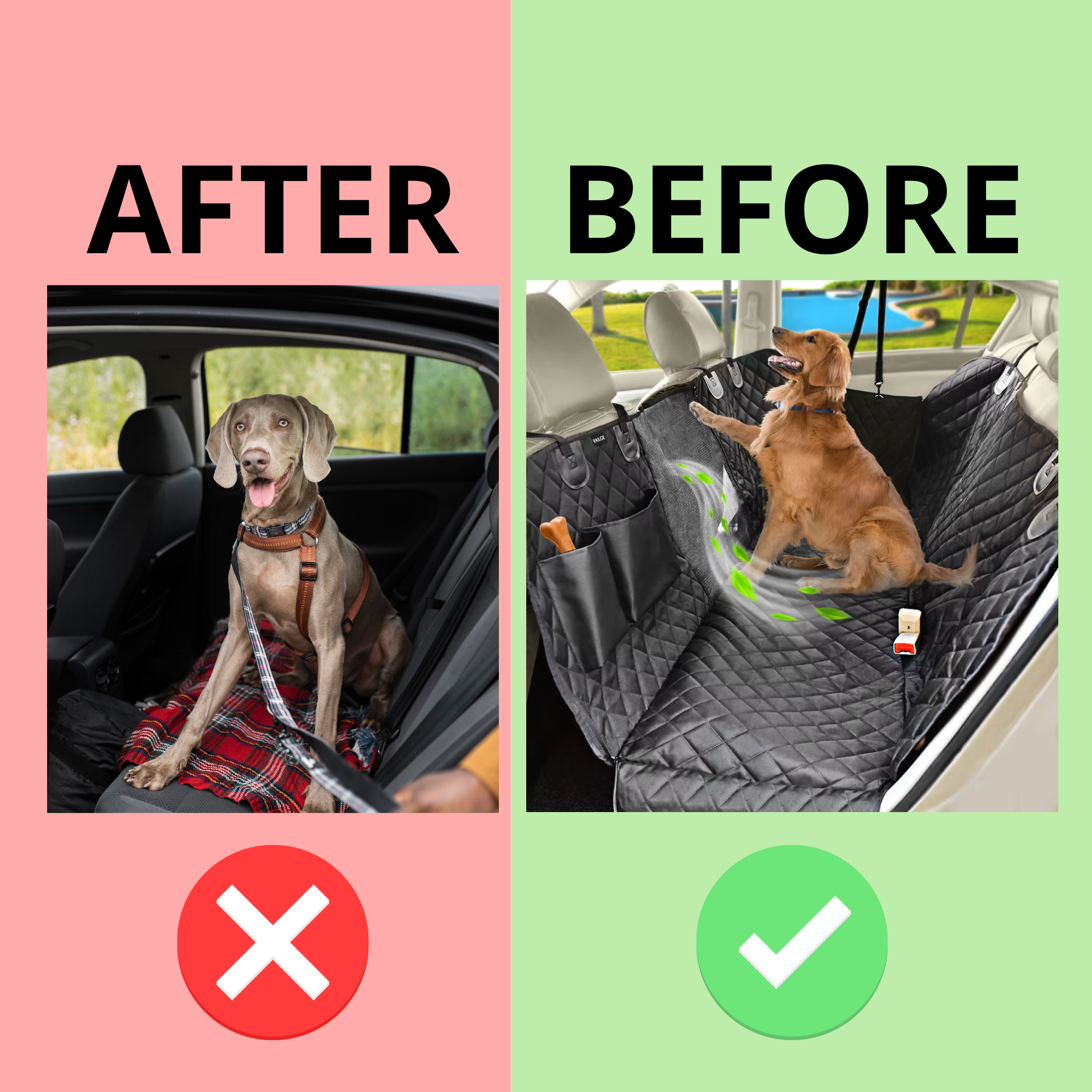 Waterproof Dog Car Seat Cover